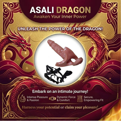 Asali Dragon Realistic Strap-On Dildo with Harness | Awaken Your Inner Power